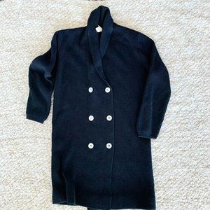 Black knit sweater dress